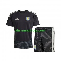 Camisola Aston Villa Guarda-redes Criança Equipamento Segundo 2026-2027 Manga Curta
